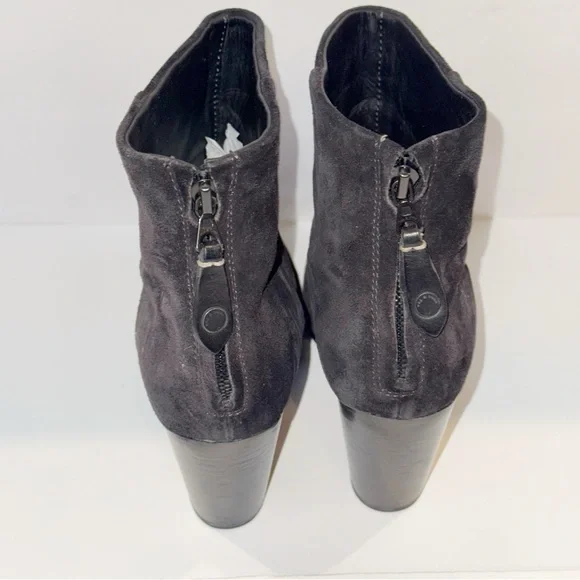 Rag & Bone Newbury Black Leather Suede Ankle Boots Sz 9.5 ASO Celebrities Chunky - Picture 9 of 15